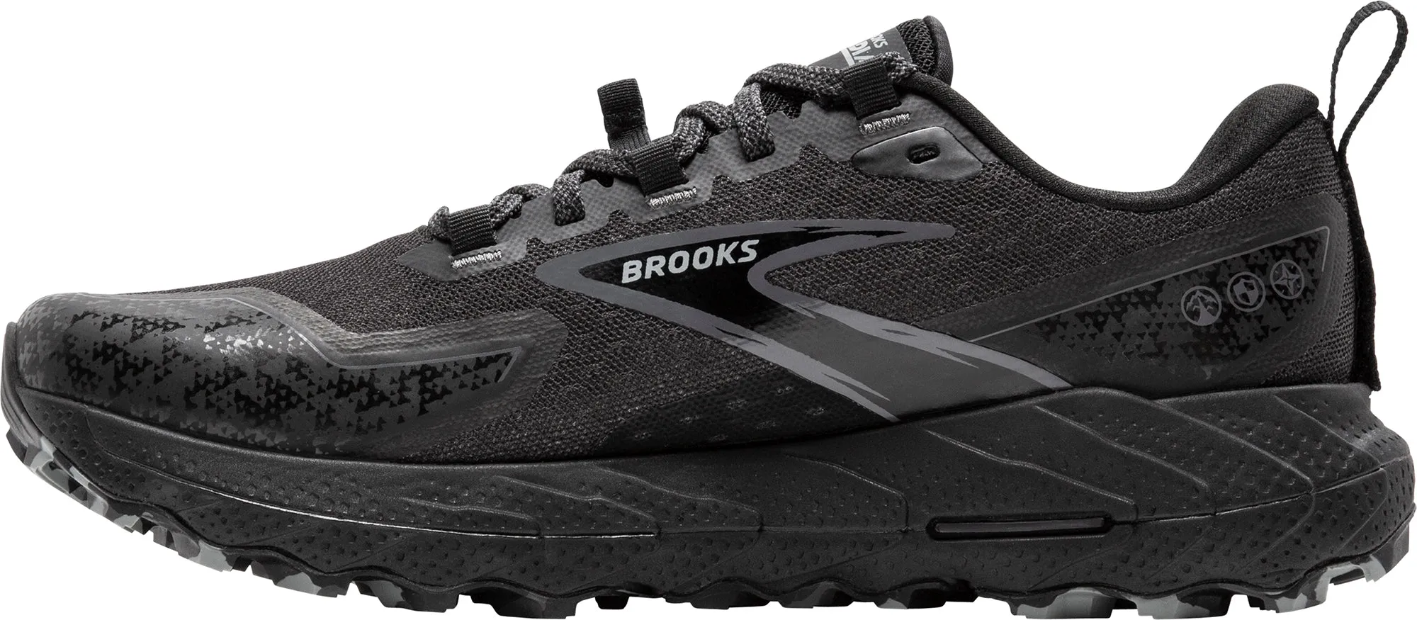 Brooks Cascadia 18 Womens Trail Running Shoes - Black Adaptive Fit Frame