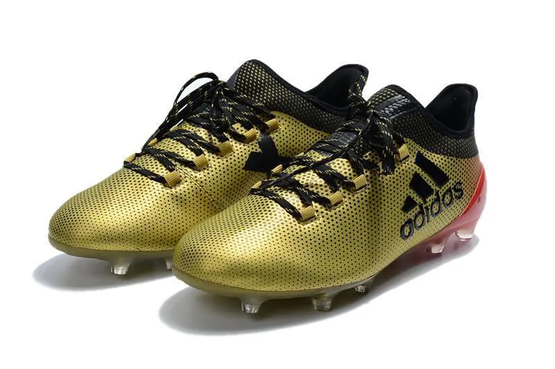 dry weather Elastic Collar New Adidas X Series FG TPU Soccer Cleats Shoes Gold Black