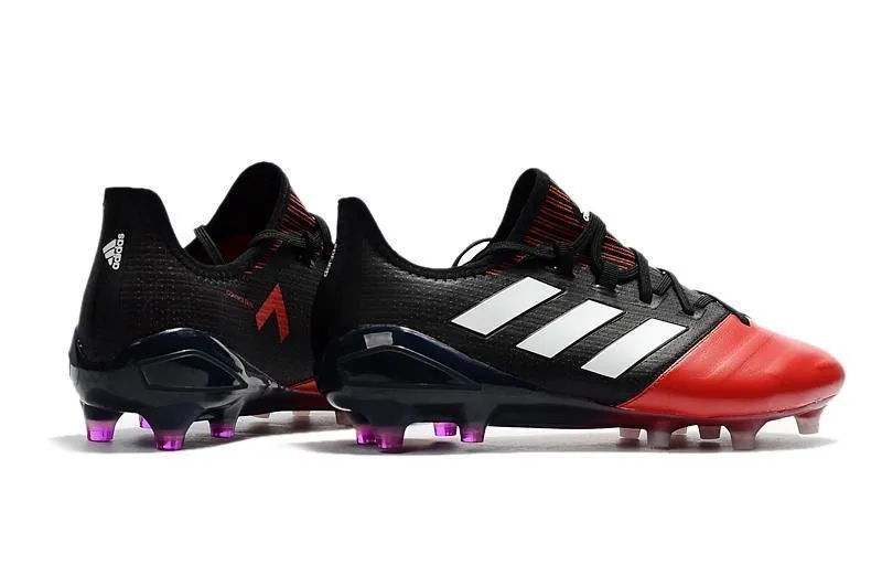 Ankle Guard Weekend Practice Adidas ACE Series FG Soccer Cleats Shoes Red Black White