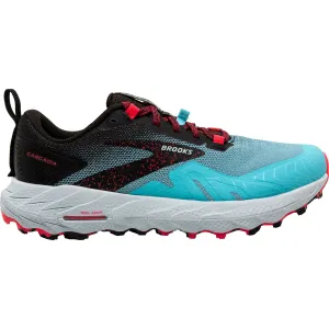 Brooks Cascadia 17 Womens Trail Running Shoes - Blue leather - upper - quality shoes
