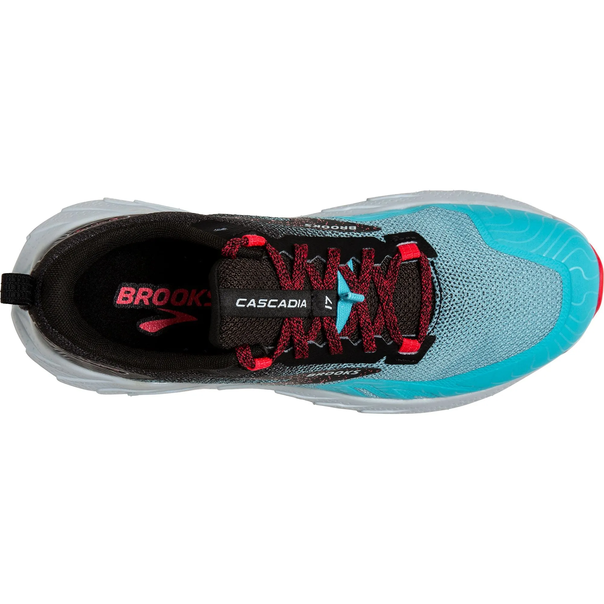 Brooks Cascadia 17 Womens Trail Running Shoes - Blue Solid