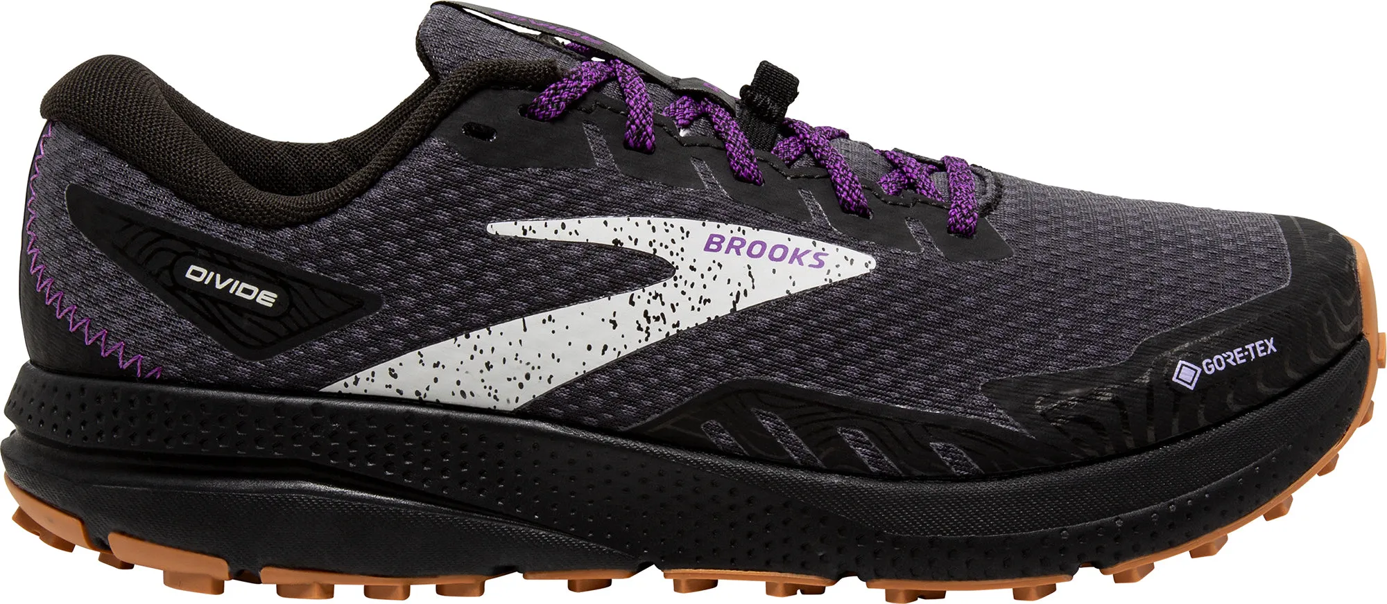 Brooks Divide 4 GORE-TEX Womens Trail Running Shoes - Black responsive - sole shoes trail shoes