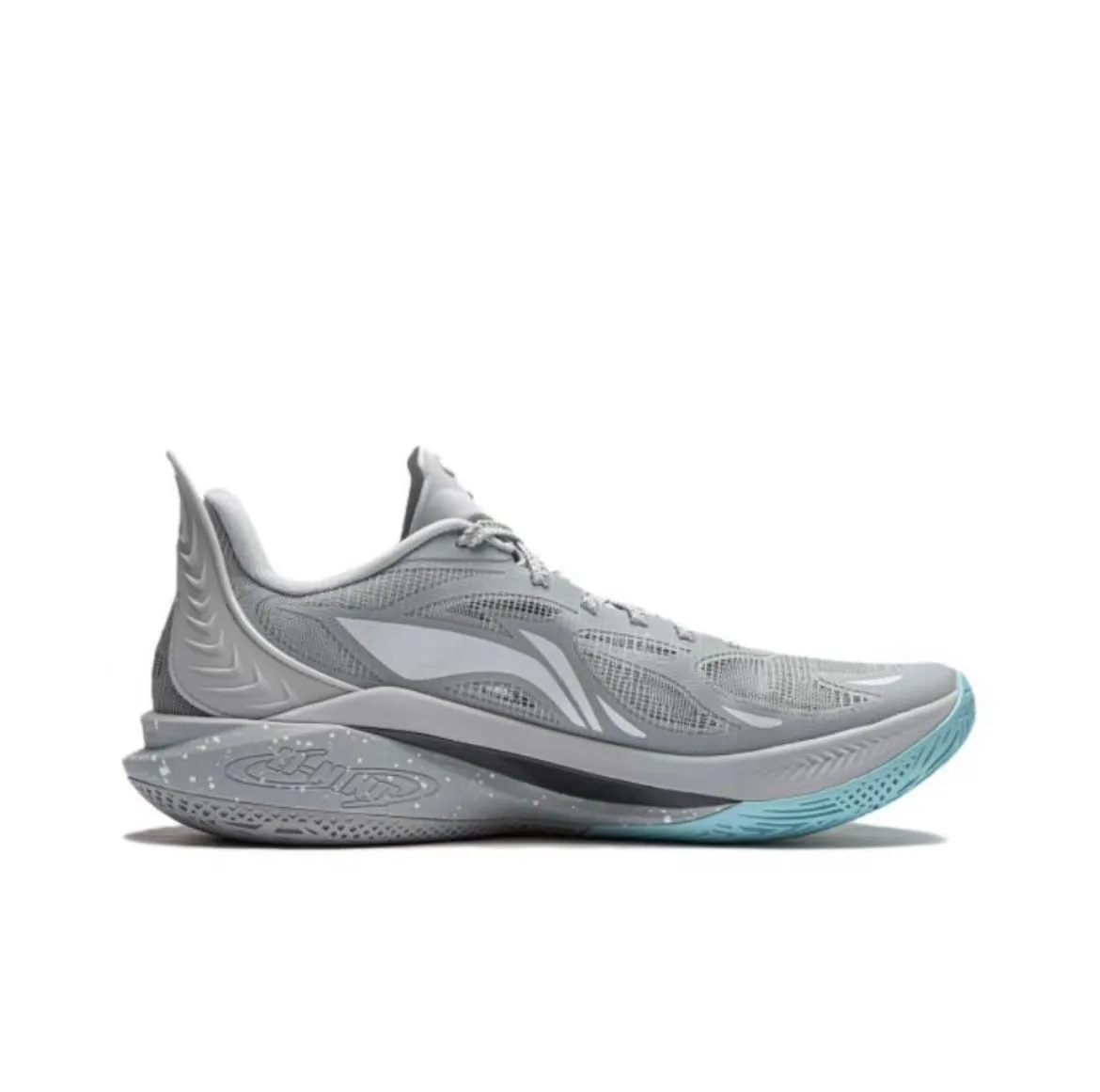 Great White Shark??CJ?McCollum x Li-Ning Sonic 12 - Gray High-Grade Materials Enhanced grip