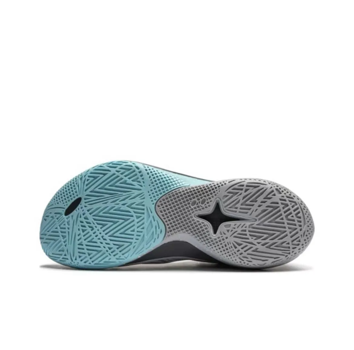 Great White Shark??CJ?McCollum x Li-Ning Sonic 12 - Gray Diagonal Flex Notches Quick lacing