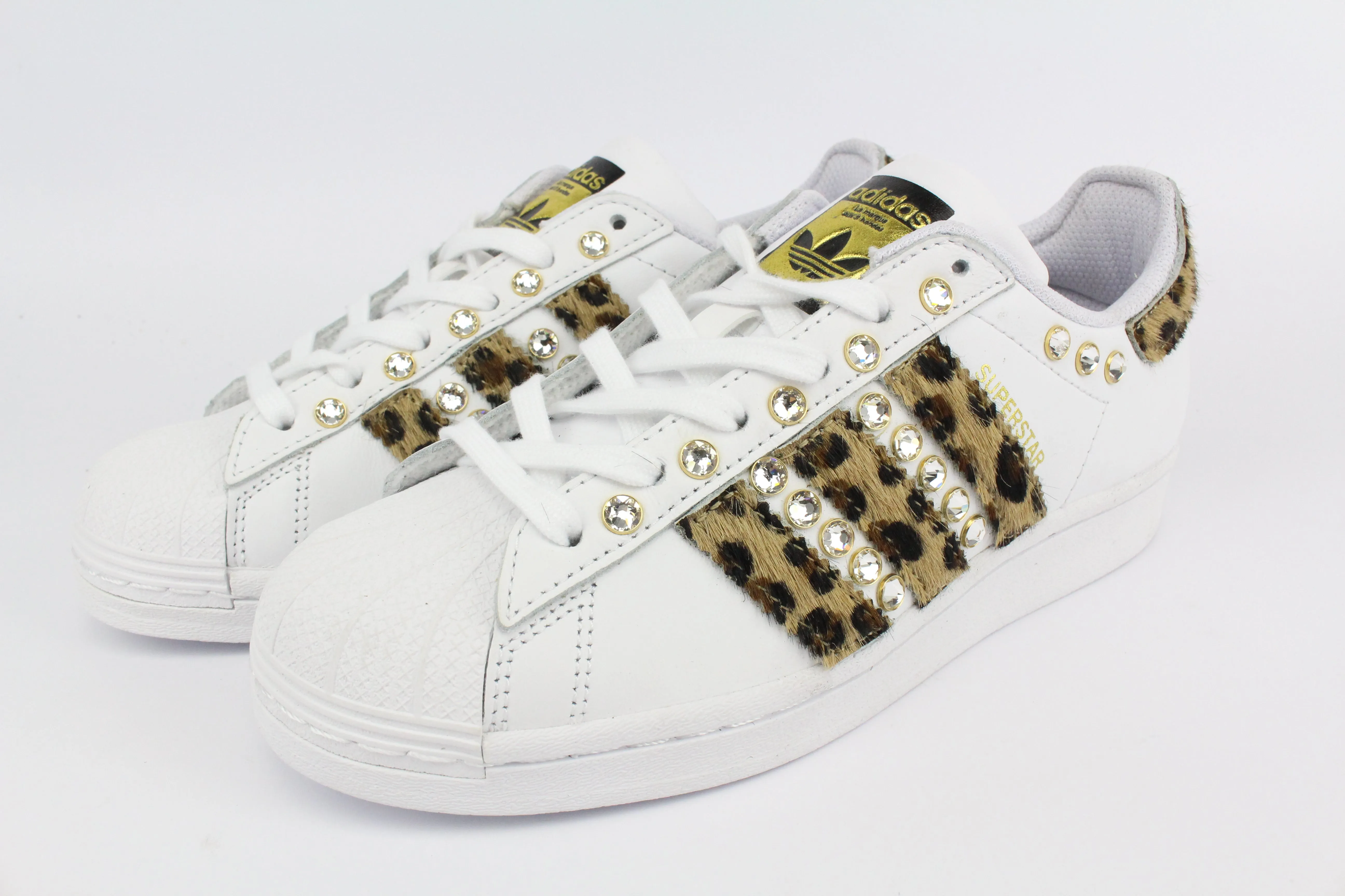 School Go Comfortable Fashion Adidas Superstar Maculate & Strass