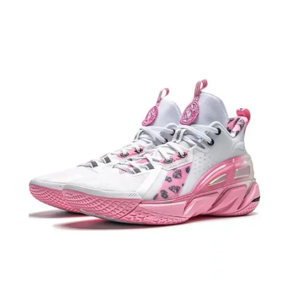Li-Ning Badfive 4 - White/Pink Precision Cut Motion Stain Resistant