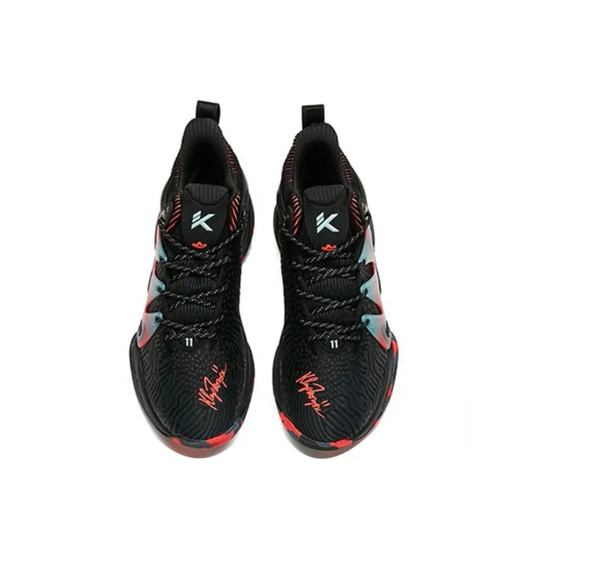 Control Driven Build Anta Men's KT "The Mountain 1.0" Low Actual Basketball Shoes - Black