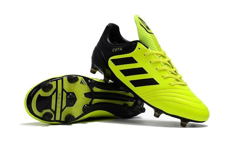 Adidas Copa 17.1 FG Soccer Cleats Shoes Lime Black Dynamic Cushion Ankle Protection