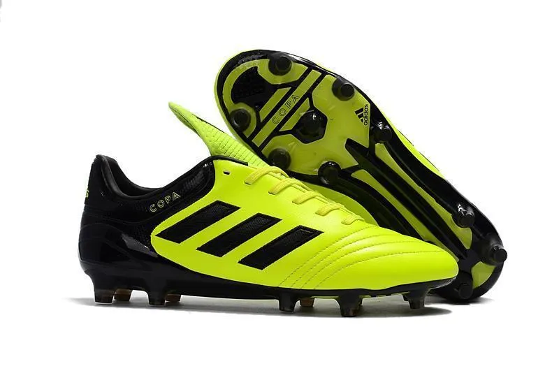 Evening Match Adidas Copa 17.1 FG Soccer Cleats Shoes Lime Black