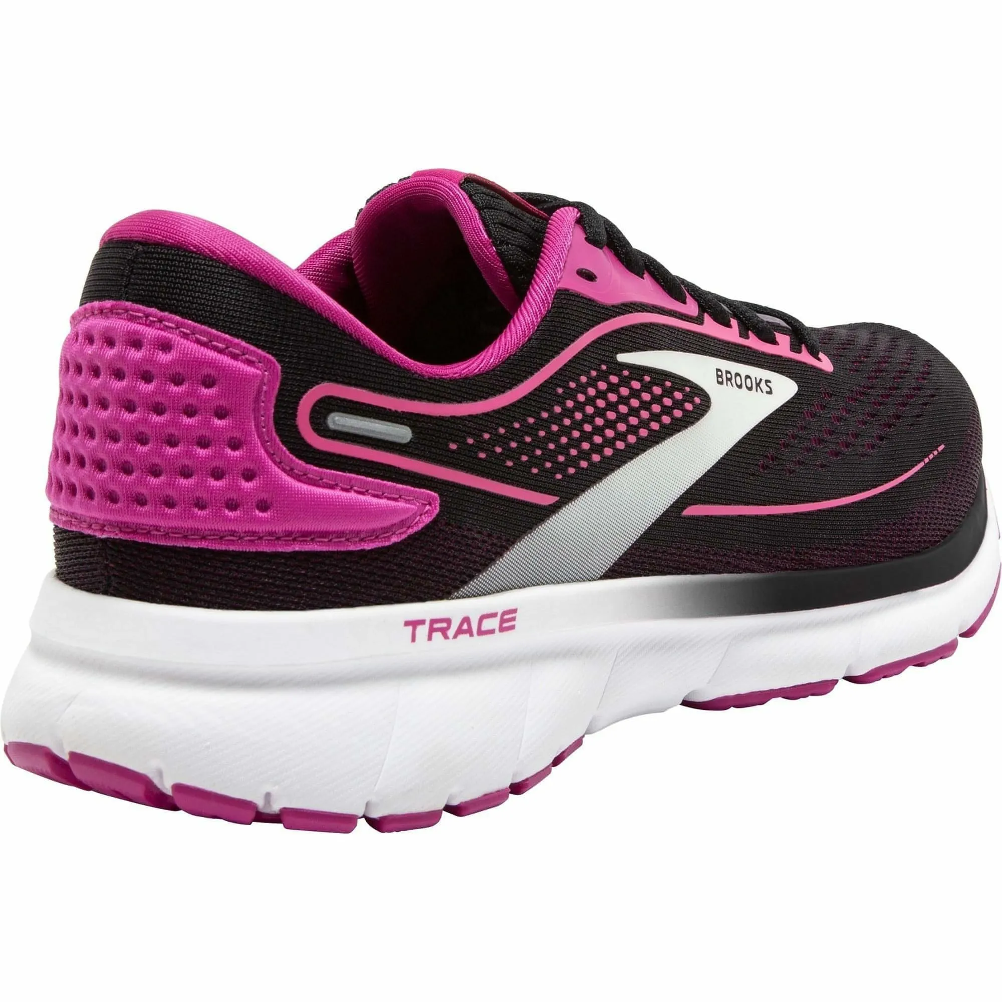 running in a big city shoes Compressionless Foam Core Brooks Trace 2 Womens Running Shoes - Black