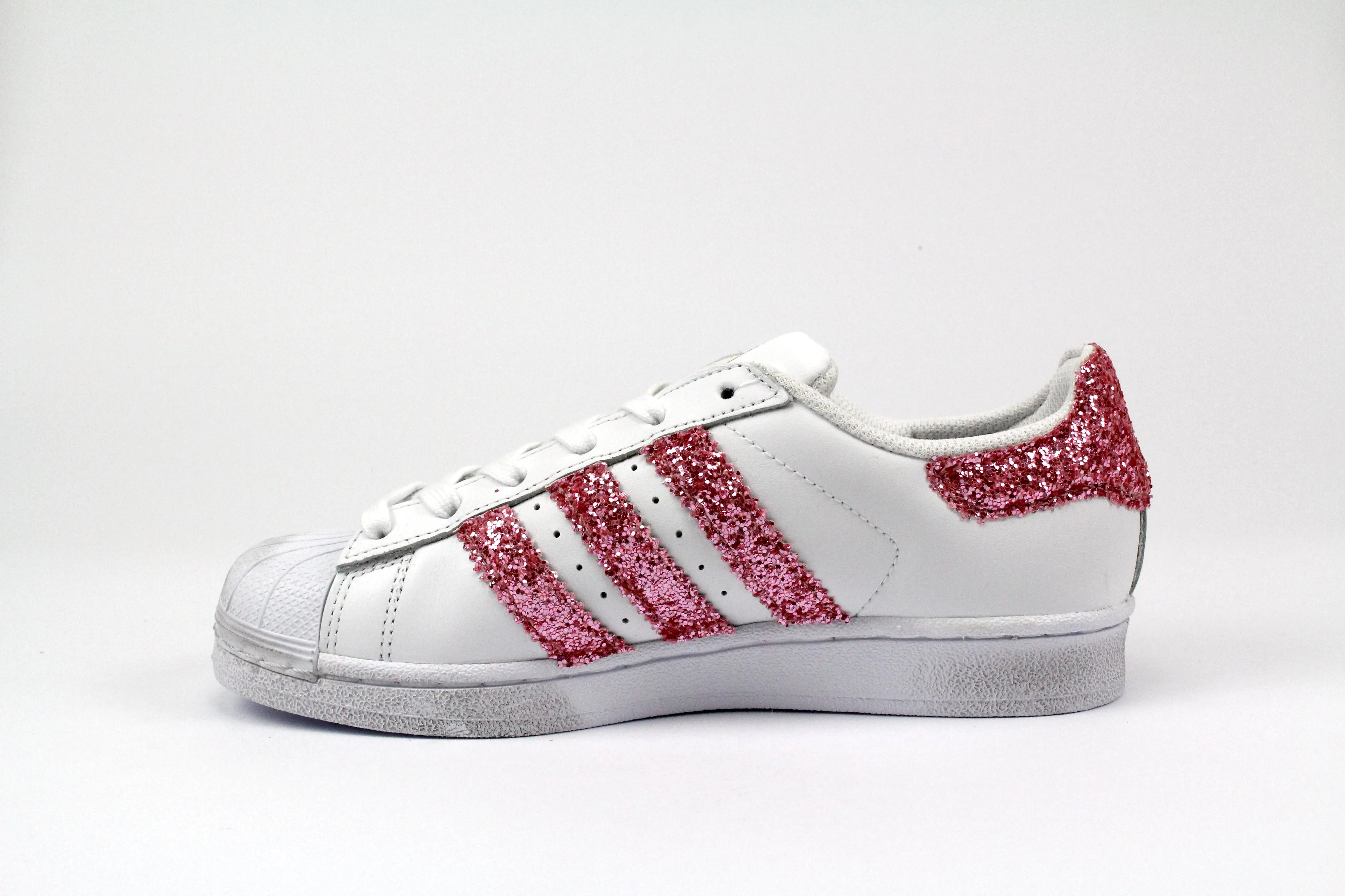 Adidas Superstar Pink Glitter Mono Mood Step Easy
