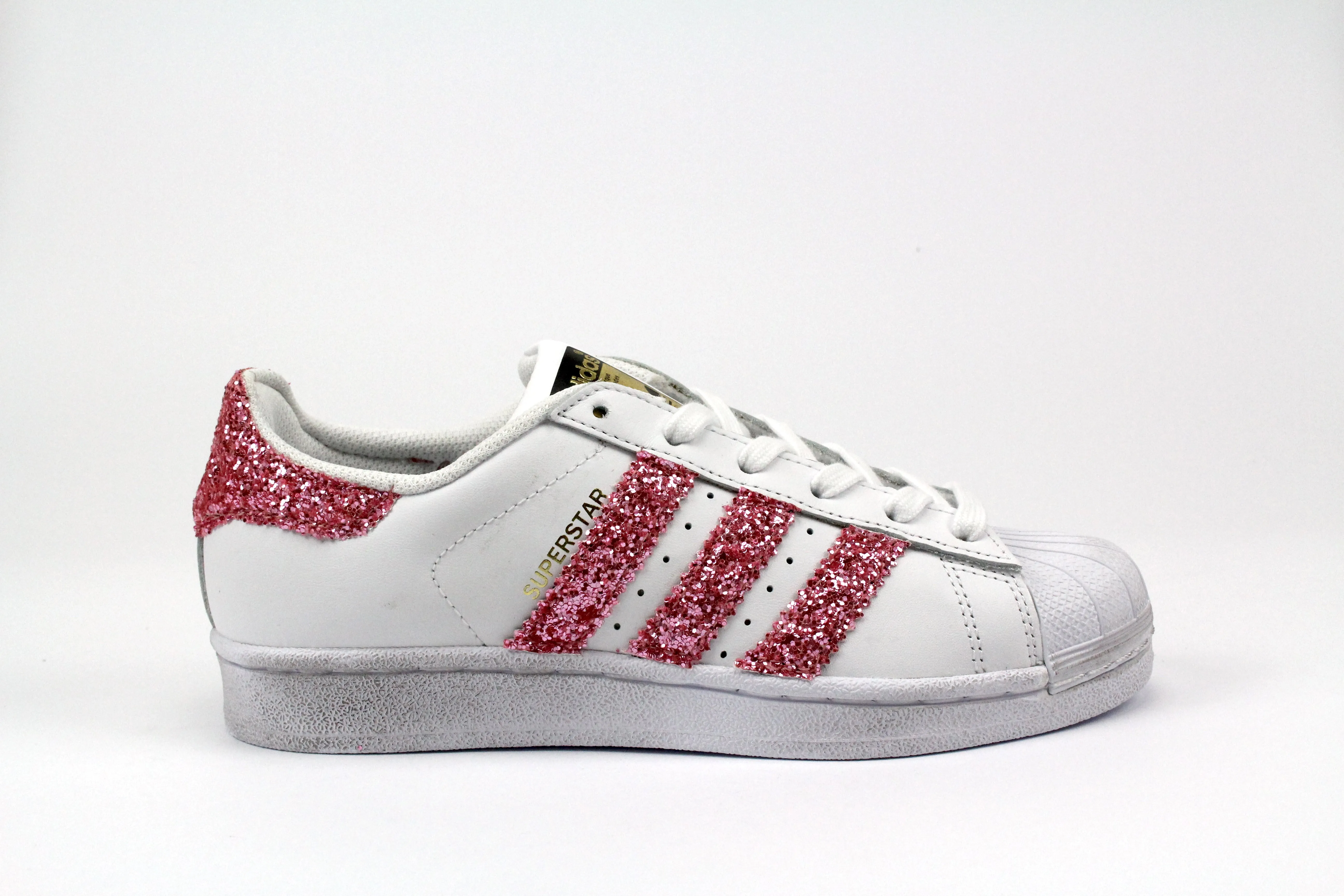 Adidas Superstar Pink Glitter Smooth Sole