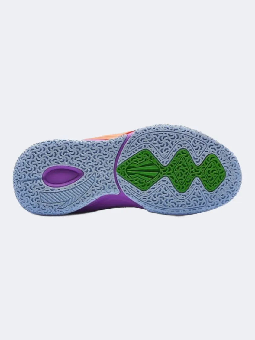 Anta Kai Kids-Unisex Basketball Shoes Blue/Purple/Orange School Style