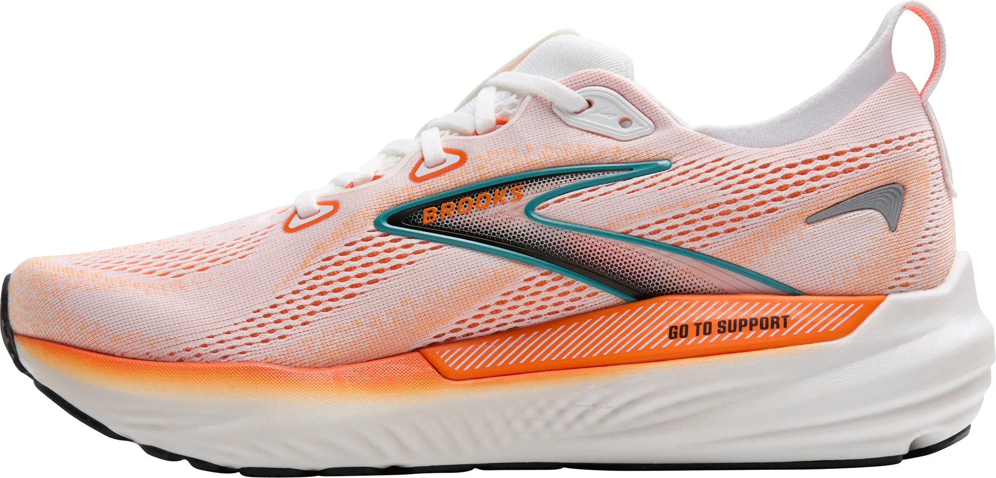 Brooks Glycerin GTS 22 Mens Running Shoes - Orange Non Slip Grip Pattern