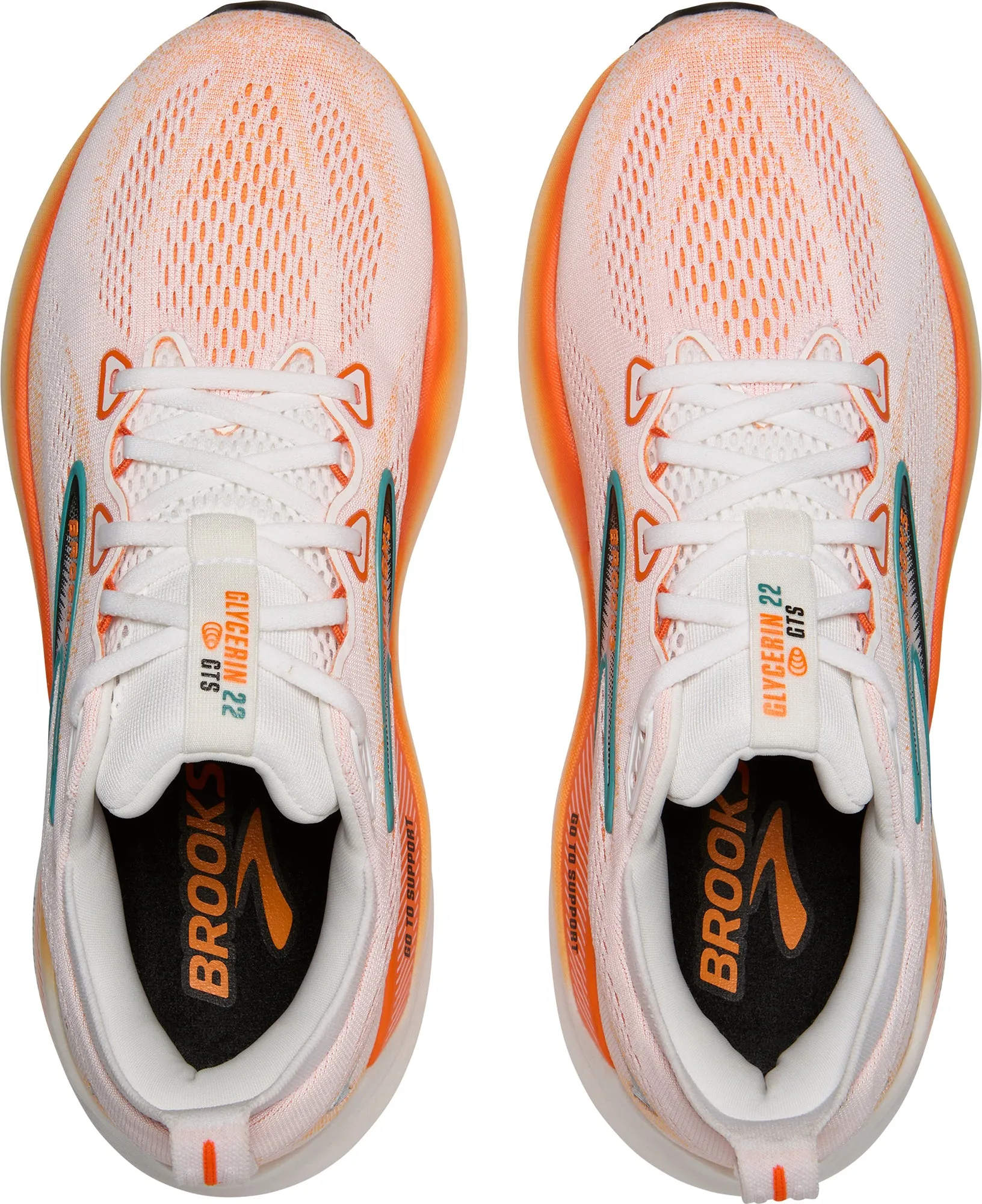 Training Footwear Brooks Glycerin GTS 22 Mens Running Shoes - Orange