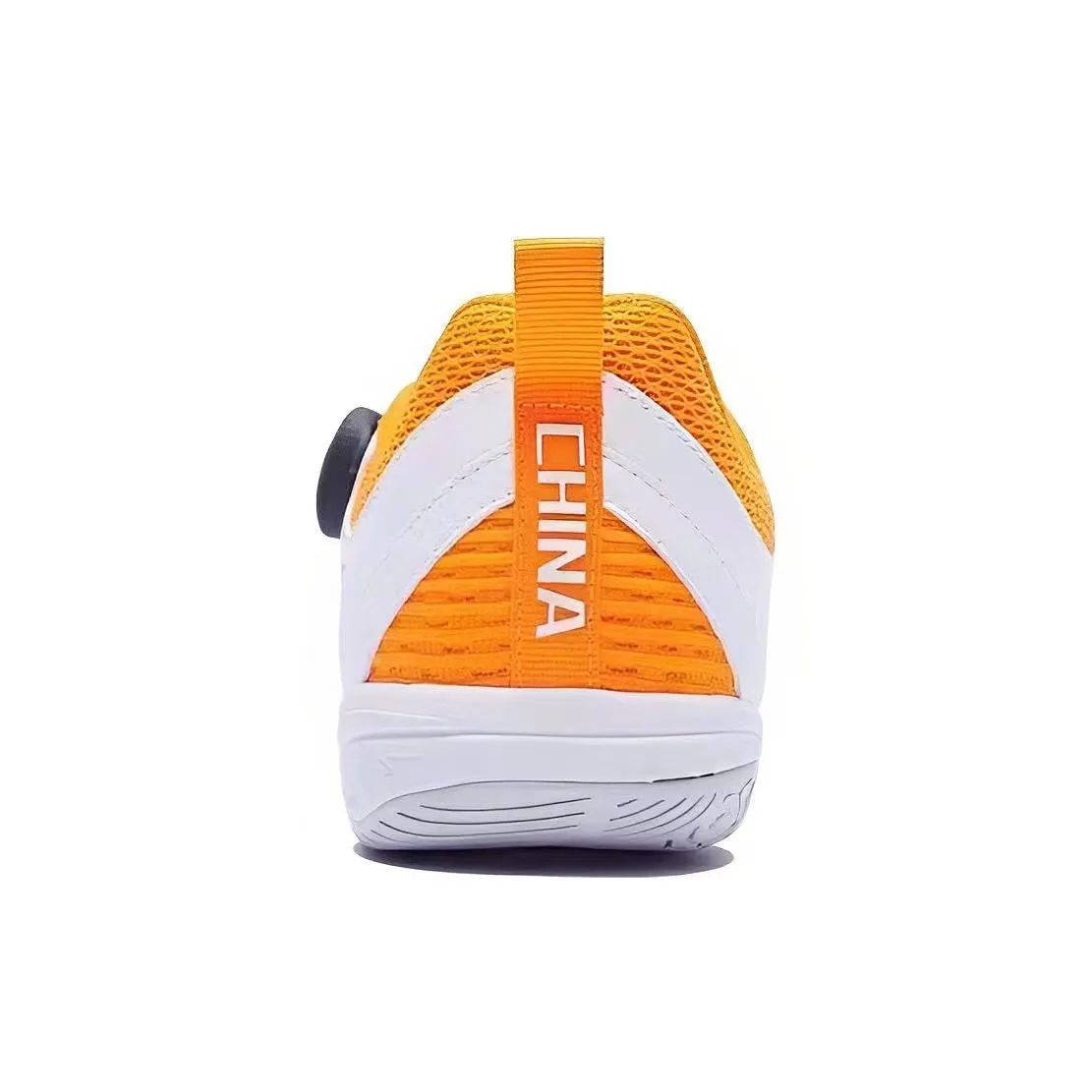 Li-Ning Mage Pe Low Table Tennis Shoes - White/Orange Indoor Grip