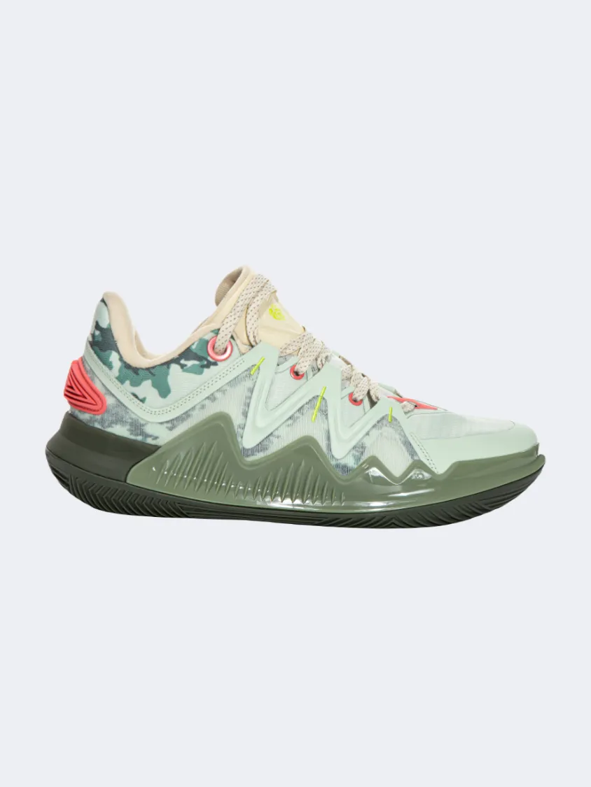 Young Mood Power Base Erke Men Basketball Shoes Green/Yellow