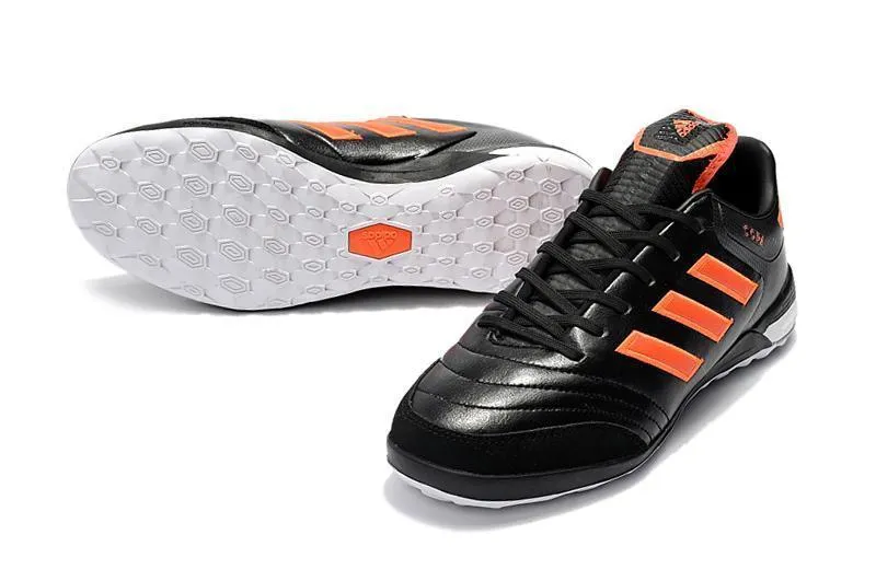 Adidas Copa Indoor Soccer Shoes Black/Orange Pro Setup Run Boost