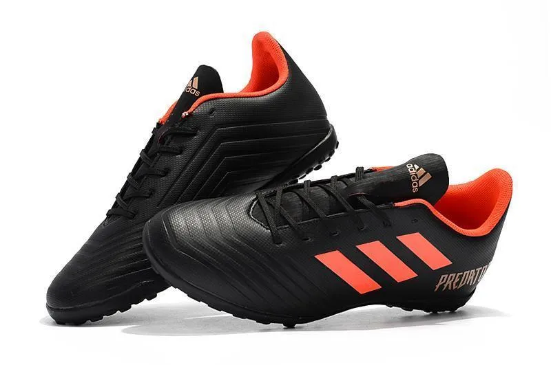 New Adidas Predator TF Soccer Cleats Shoes Black Orange Rapid Foot Quick Balance