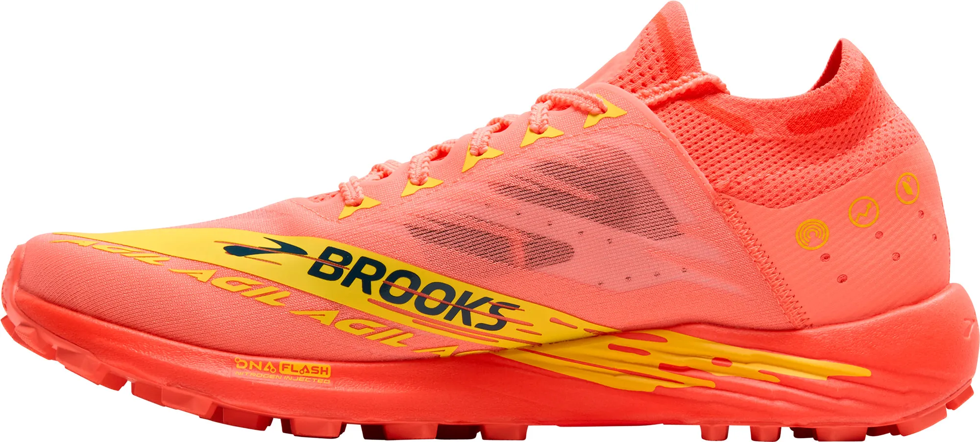 Brooks Catamount Agil Trail Running Shoes - Orange Advanced Motion Control Foot Impact