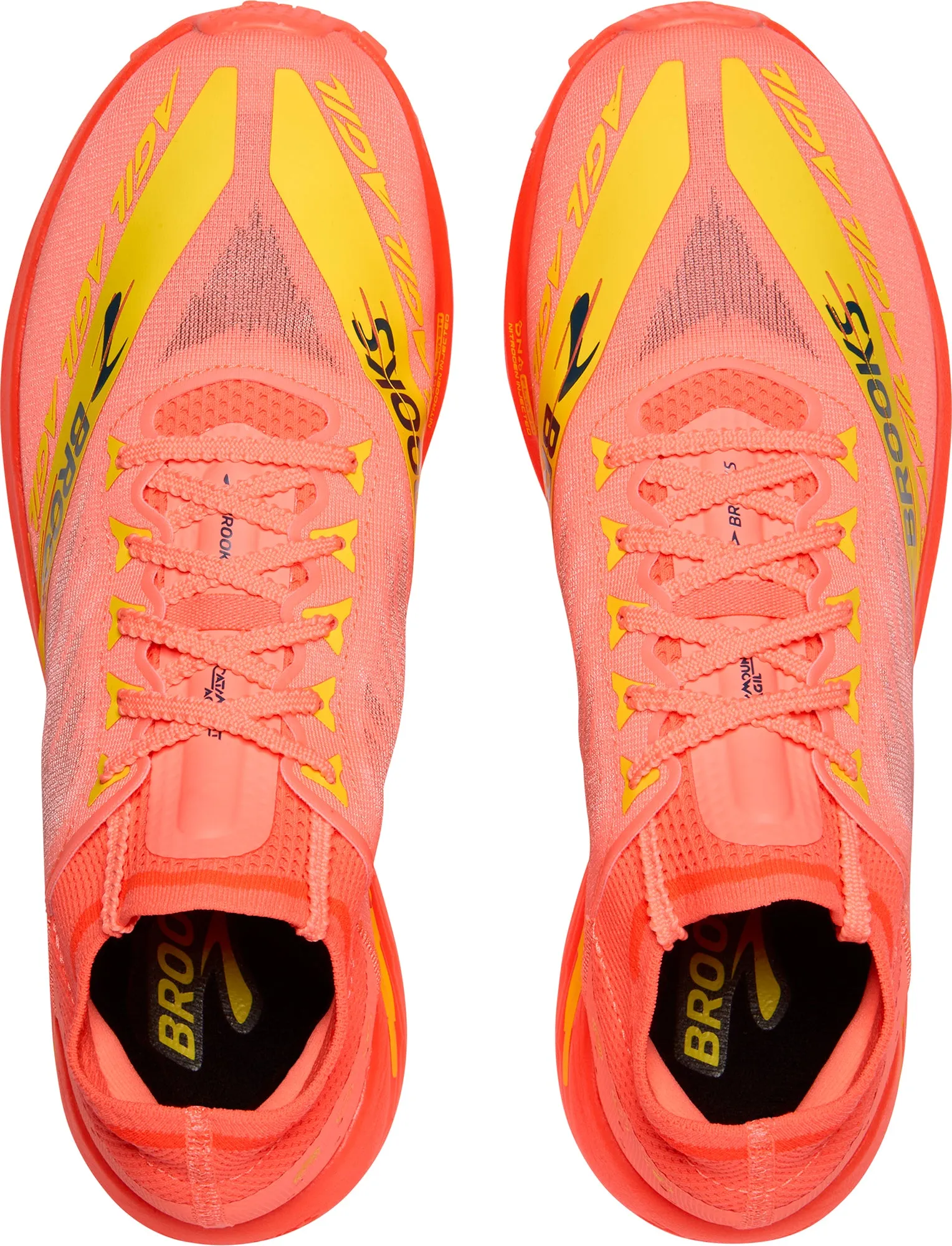 Brooks Catamount Agil Trail Running Shoes - Orange Lightweight Support Frame obstacle - course - race