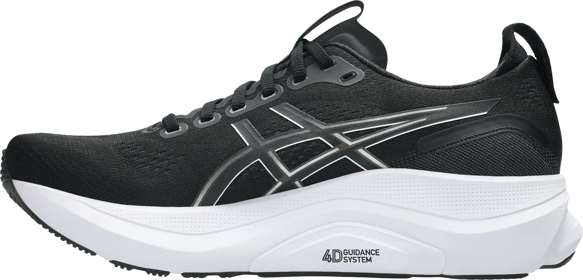 Asics Gel Kayano 32 EXTRA WIDE (4E) Mens Running Shoes - Black treadmill - running Ventilation Channel System