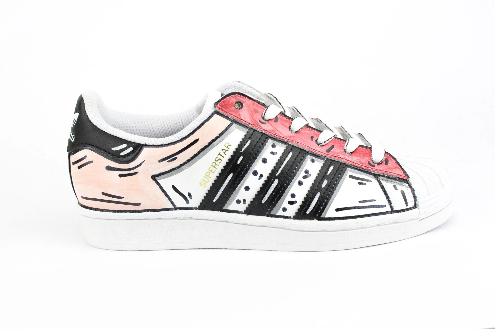 Support Zone Energy Return Technology Adidas Superstar Cartoon Rosa