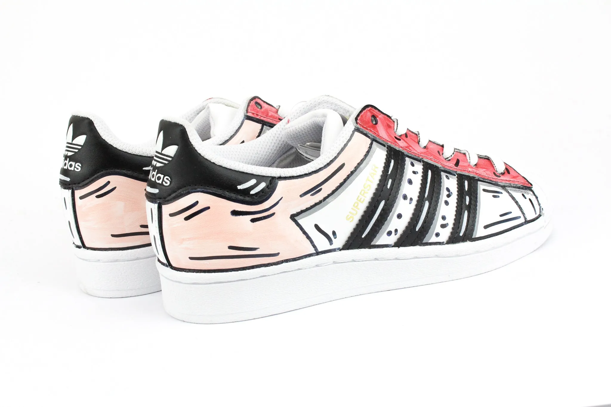 Adidas Superstar Cartoon Rosa simple design