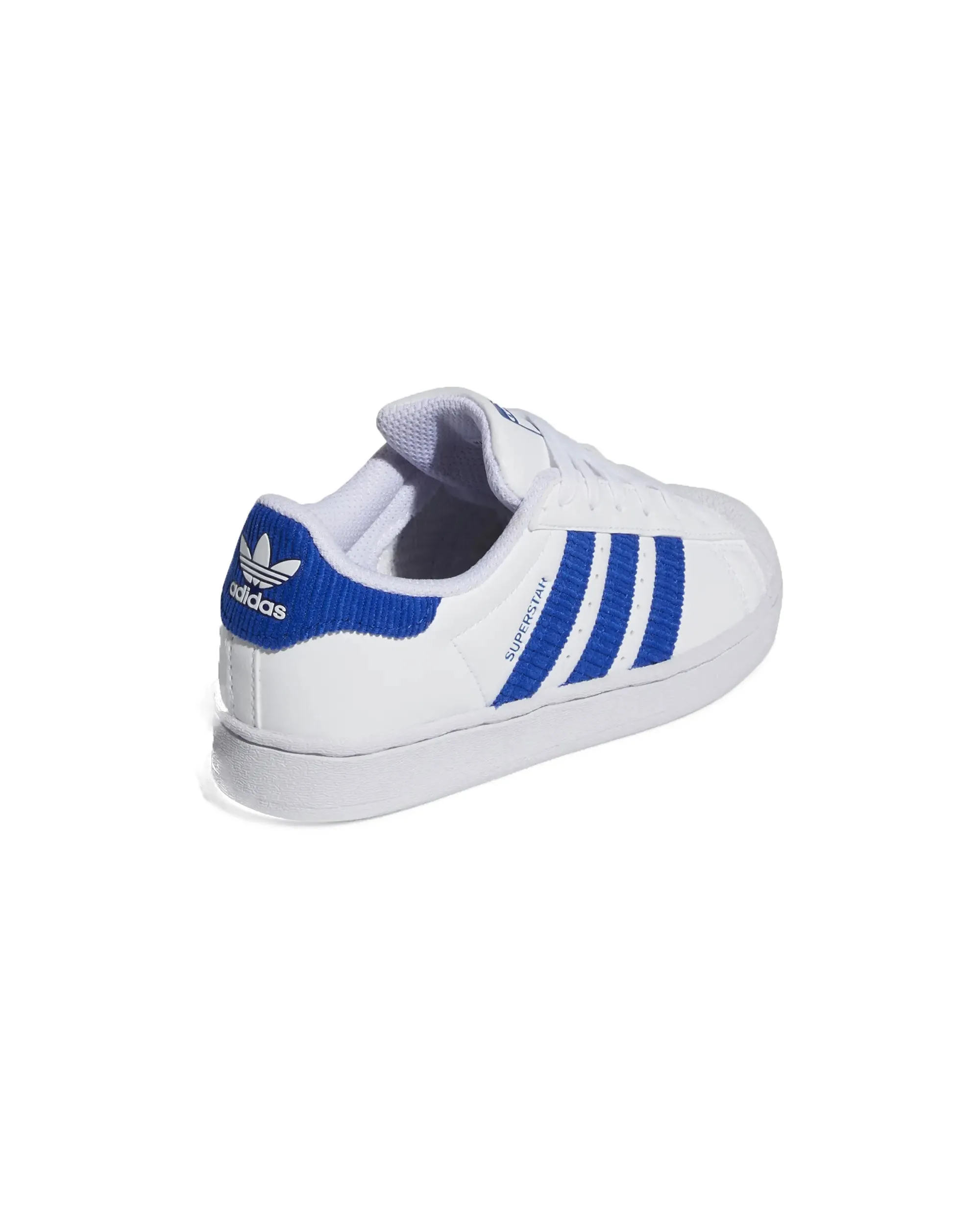 Flat Form Ankle friendly Adidas Superstar C White Royal Velvet