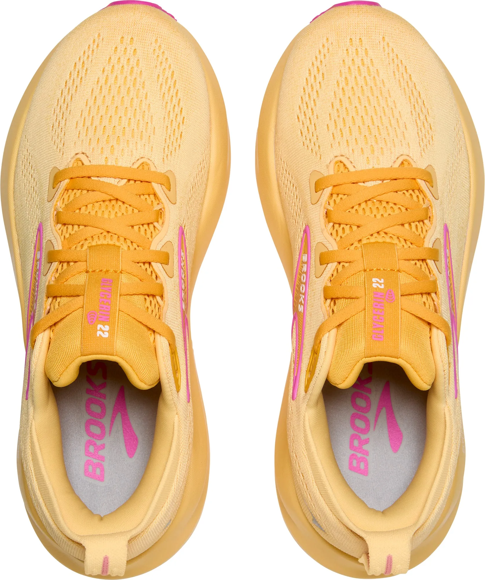 Brooks Glycerin 22 Womens Running Shoes - Orange Shockproof Midsole
