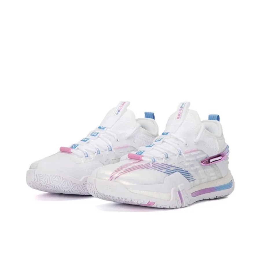 Midcourt Fit Comfort Pro Court Grip Li Ning Saga Pro Badminton Shoes - Cotton Candy