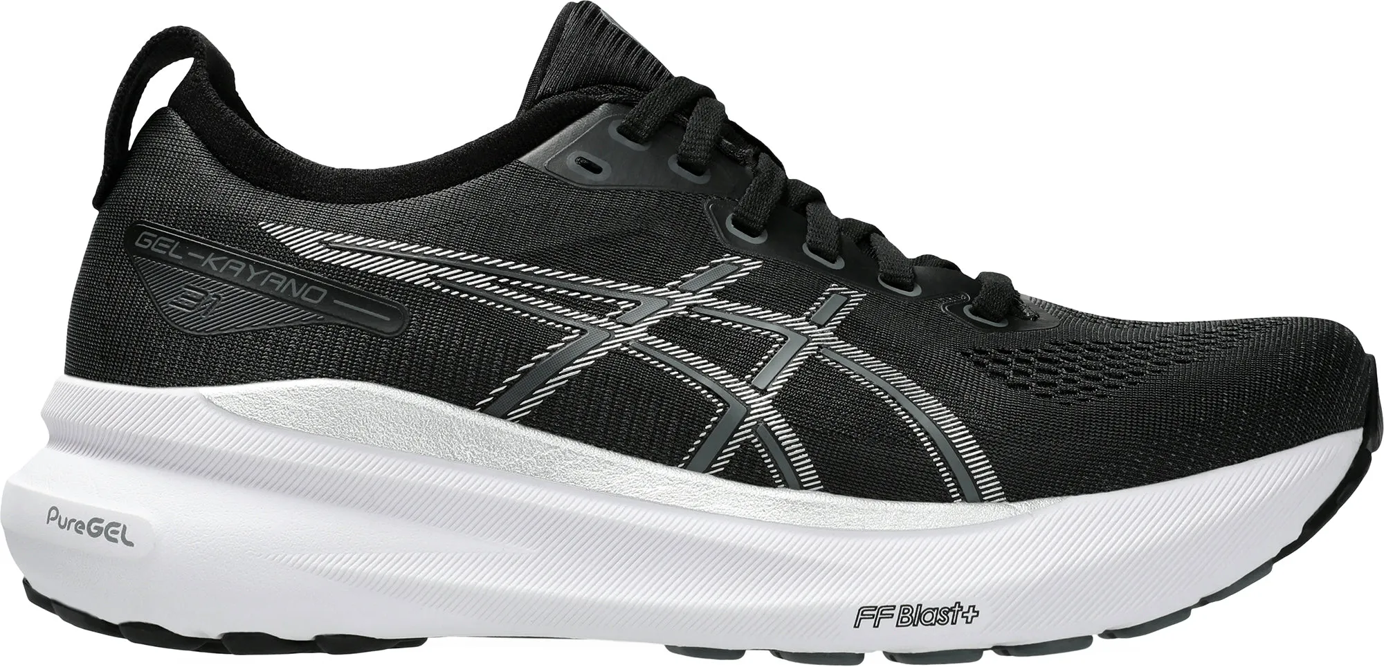 high - arch shoes anti - fatigue shoe quality Asics Gel Kayano 31 Womens Running Shoes - Black