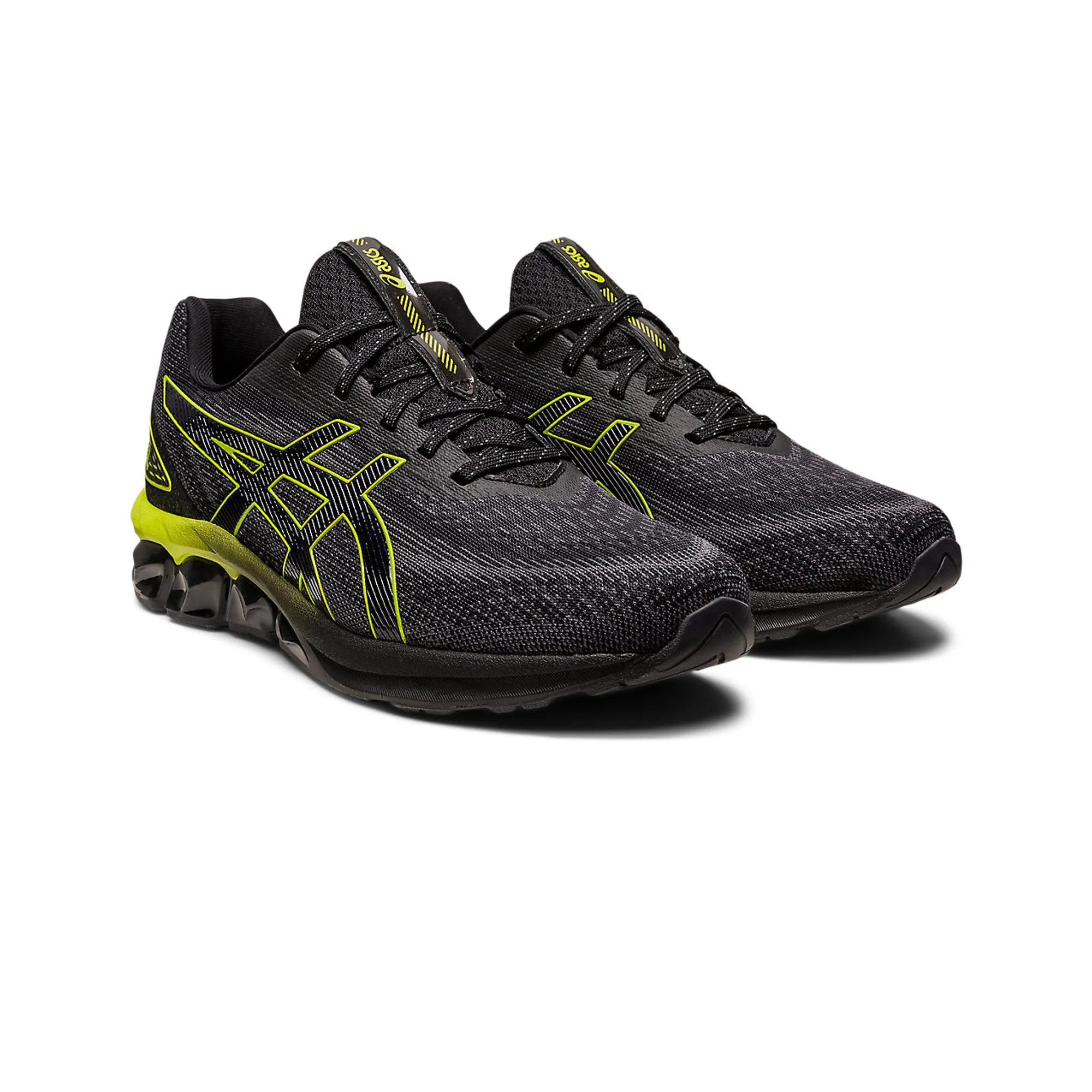 ASICS GEL QUANTUM 180 VII 'Black / Neon Lime' safety shoes Wide Fit Compatibility