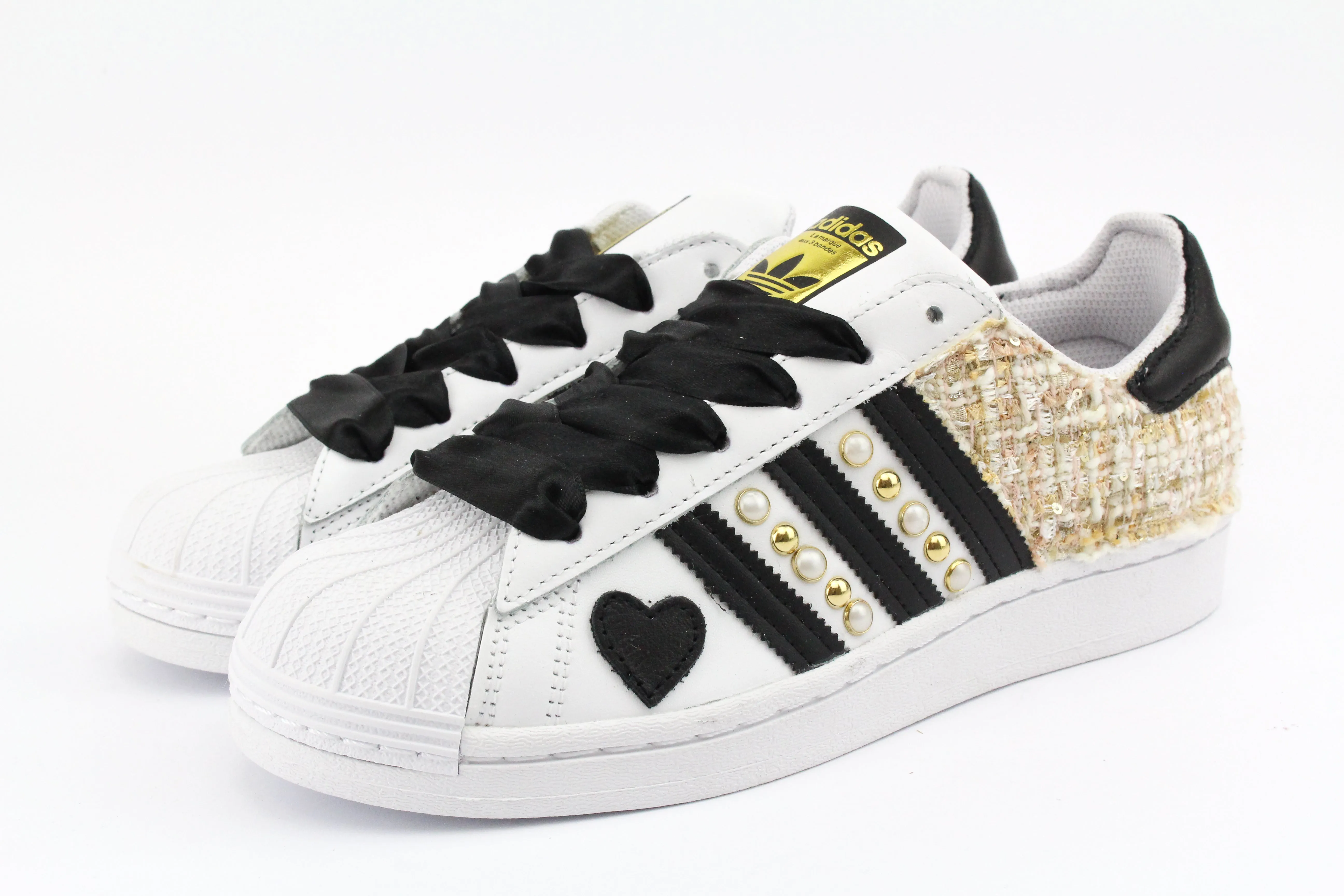 Memory   foam Market Stroll Adidas Superstar Gold Boucl?? Perle & Cuore