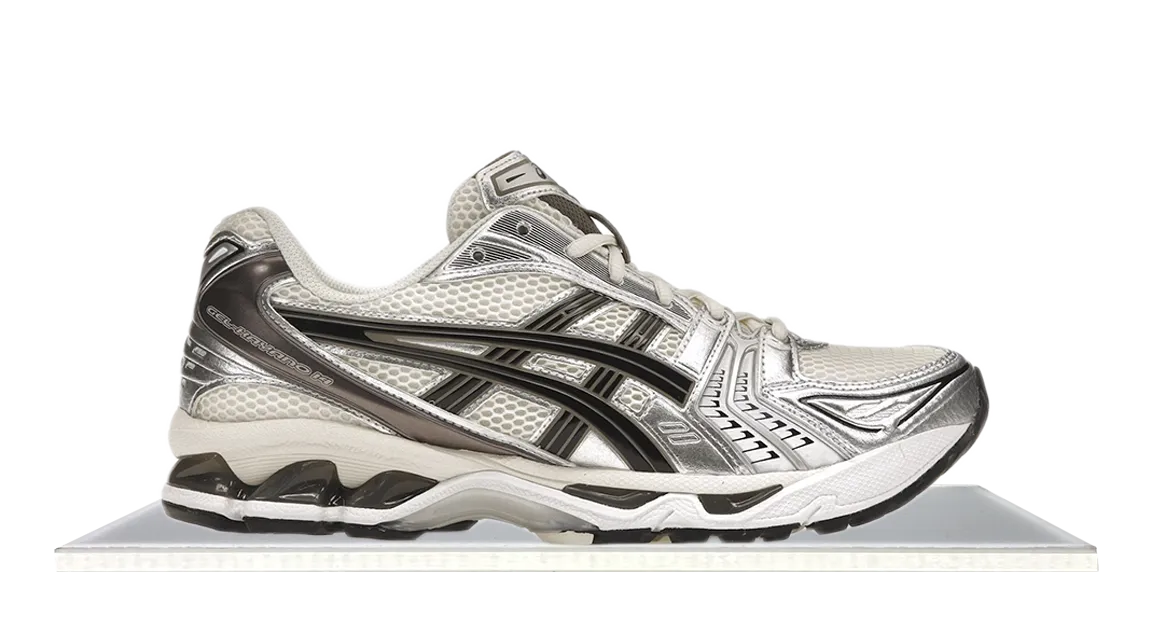 stain - resistant - coating shoes Aerobic Motion Control ASICS Gel-Kayano 14 Cream Black Metallic Plum