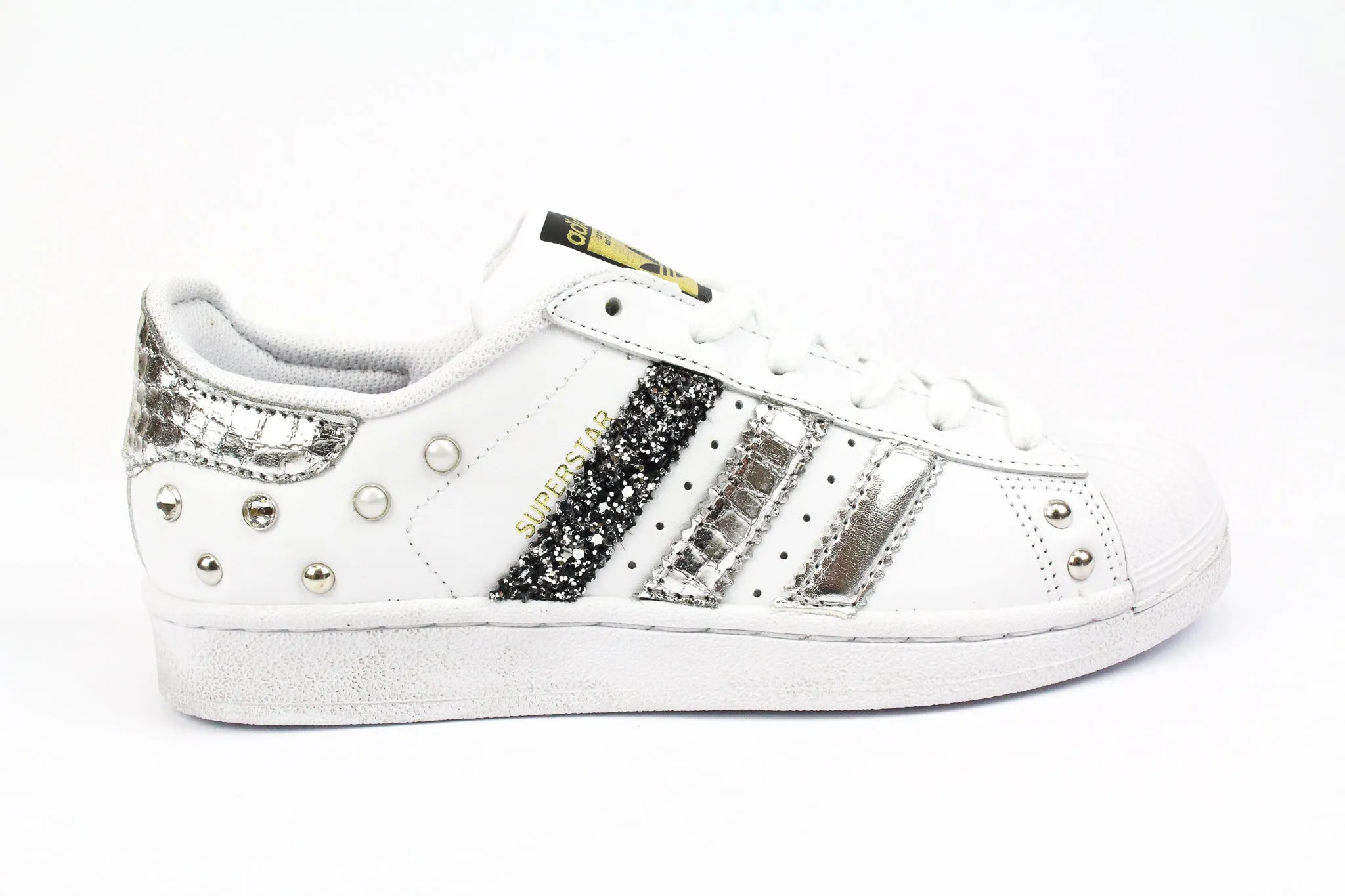 Adidas Superstar Cocco Laminato Glitter & Strass Adaptive Lacing