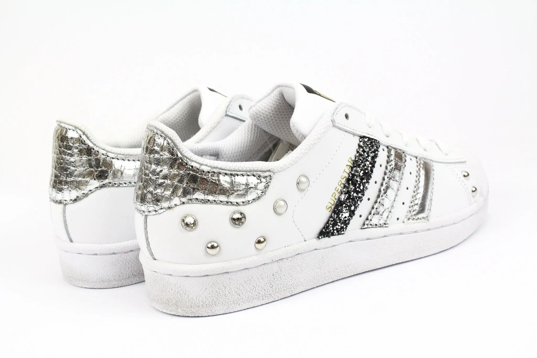 Adidas Superstar Cocco Laminato Glitter & Strass No Slip Daily Step