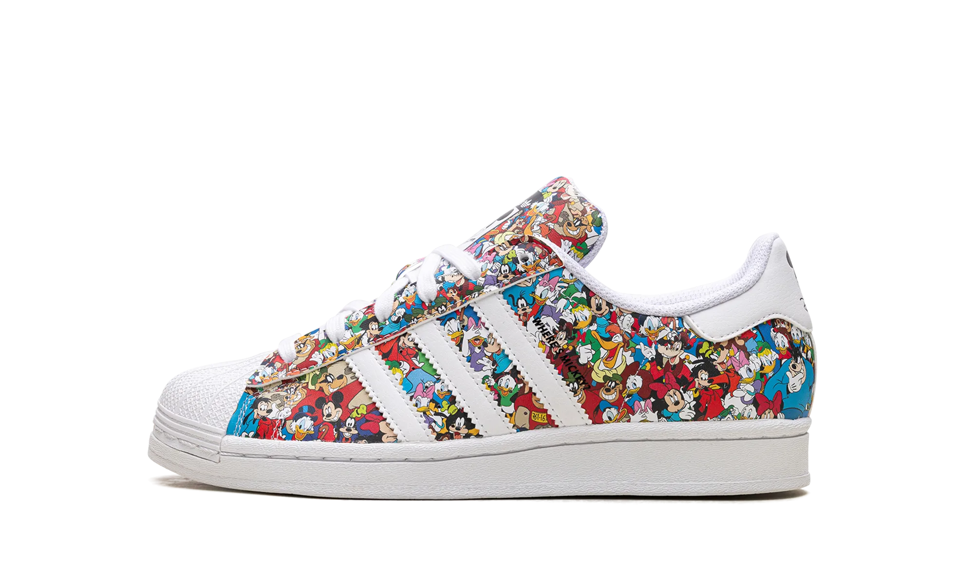 Superstar GS "Disney Mickey Core Black Cloud White Wonder White" Wearable Style Classic Lines