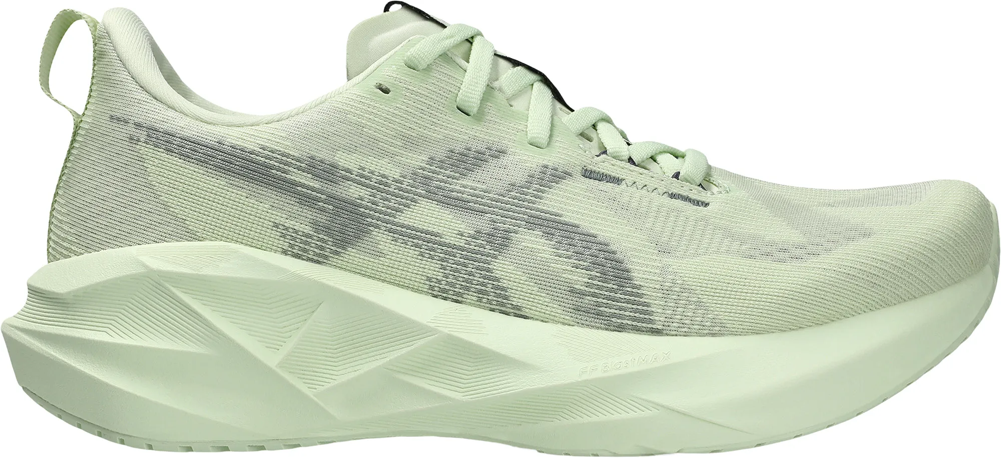 Asics NovaBlast 5 Womens Running Shoes - Green Pressure Relief Channels Early morning essential