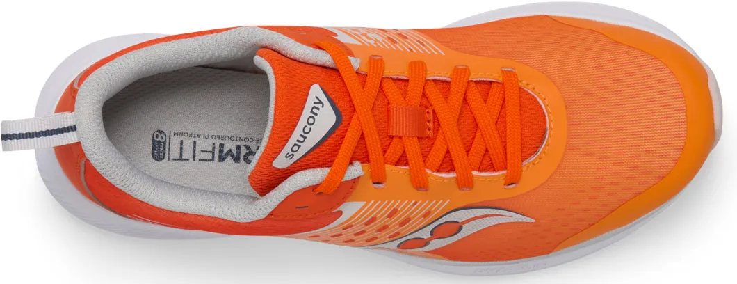 Personalizable Saucony Ride KDZ Junior Running Shoes - Orange