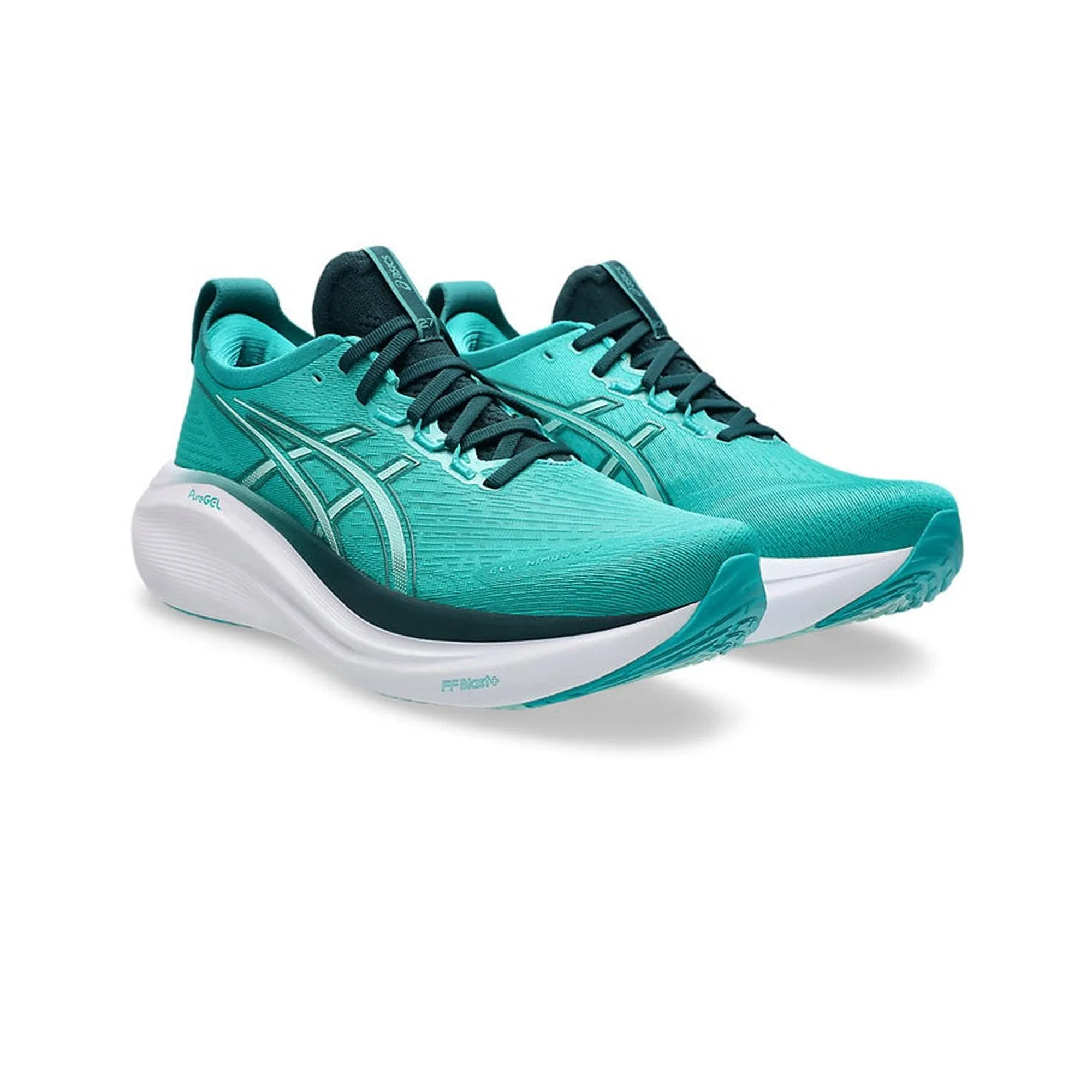 ASICS Gel-Nimbus 27 'Wave Teal Saxon Green' (2025) sports festival running option endurance - built