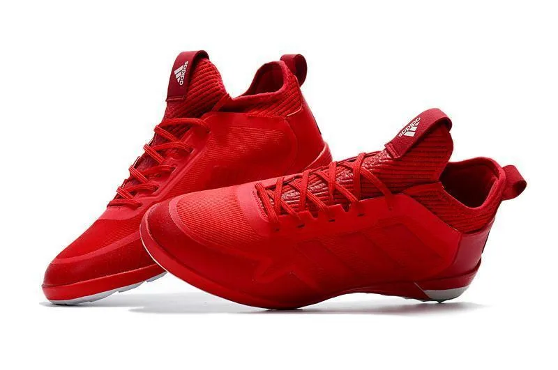 Breathable Form Adidas ACE TF  Soccer Cleats Shoes Red White