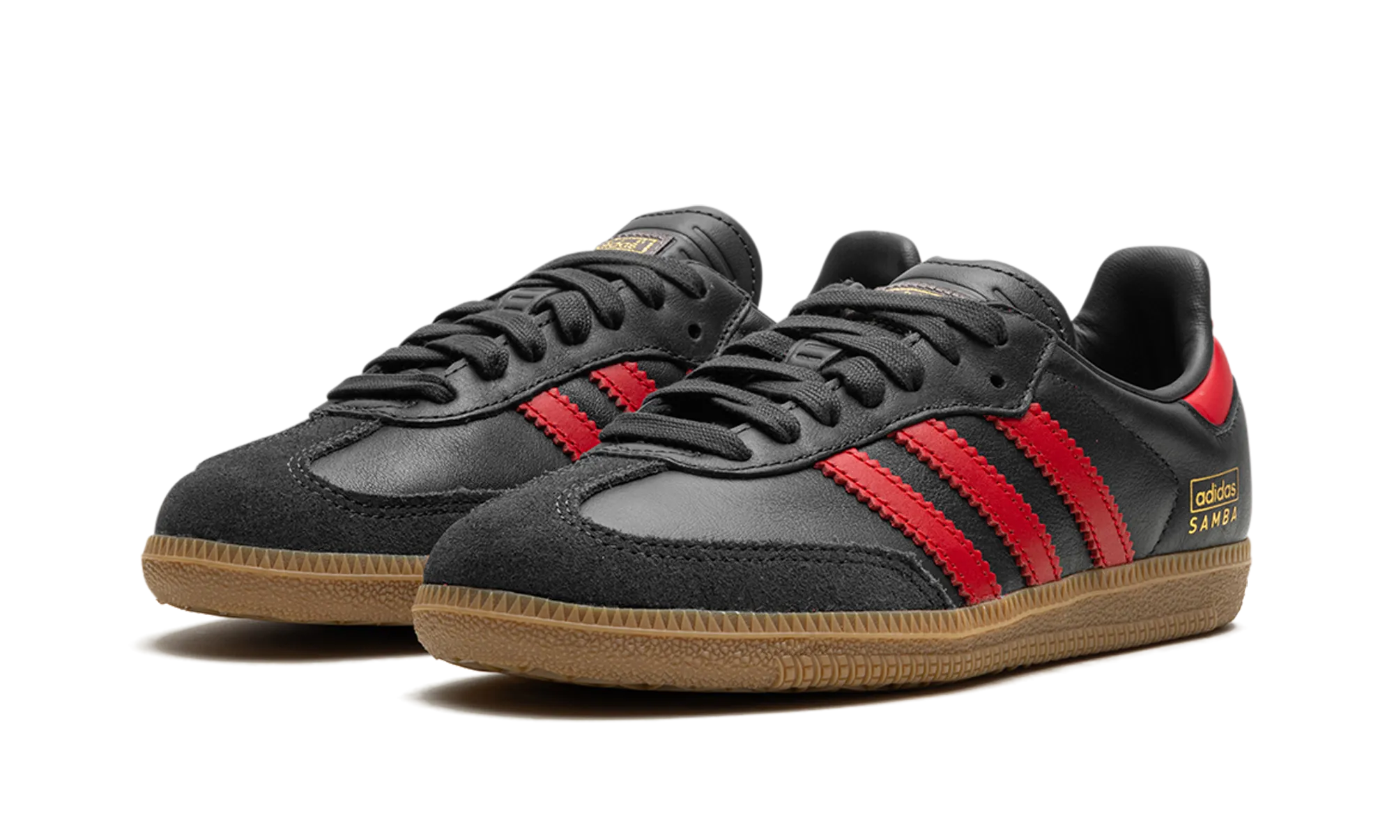 Spring Ready Textured Pattern Samba OG "Carbon Better Scarlet"