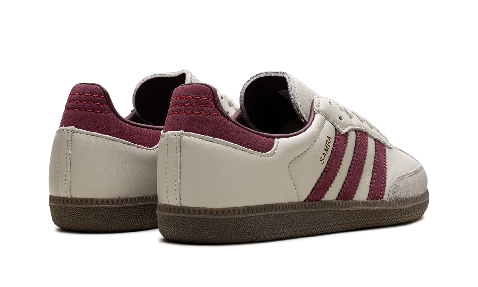 Running Inspired Relaxed Cushion Samba OG "Putty Grey Maroon"