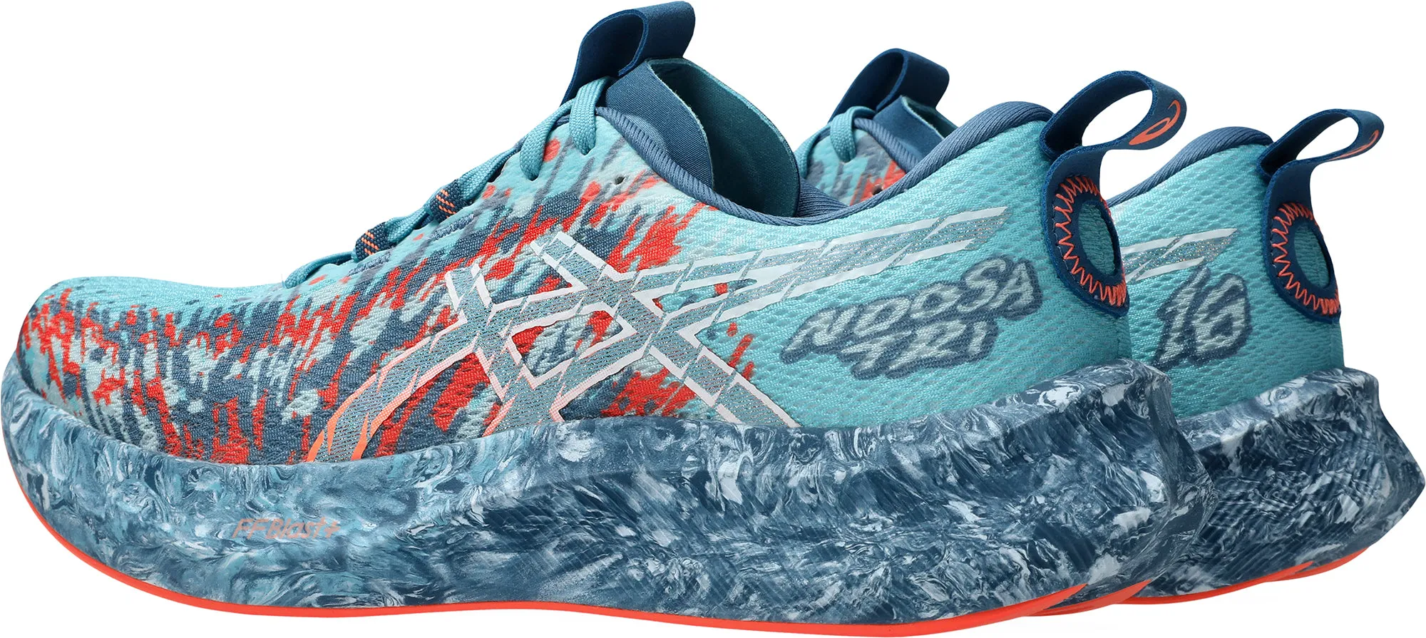 Asics Gel Noosa Tri 16 Mens Running Shoes - Blue High Rebound Heel