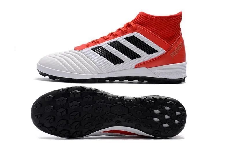 Touch Precision New Adidas Predator TF Primeknit Soccer Cleats Shoes Red White Black