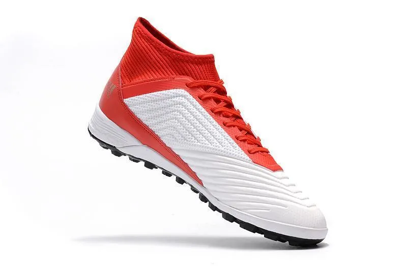 New Adidas Predator TF Primeknit Soccer Cleats Shoes Red White Black Run Boost Soft Touch