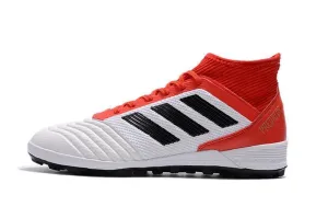 Fast Turn Flexible Construction New Adidas Predator TF Primeknit Soccer Cleats Shoes Red White Black