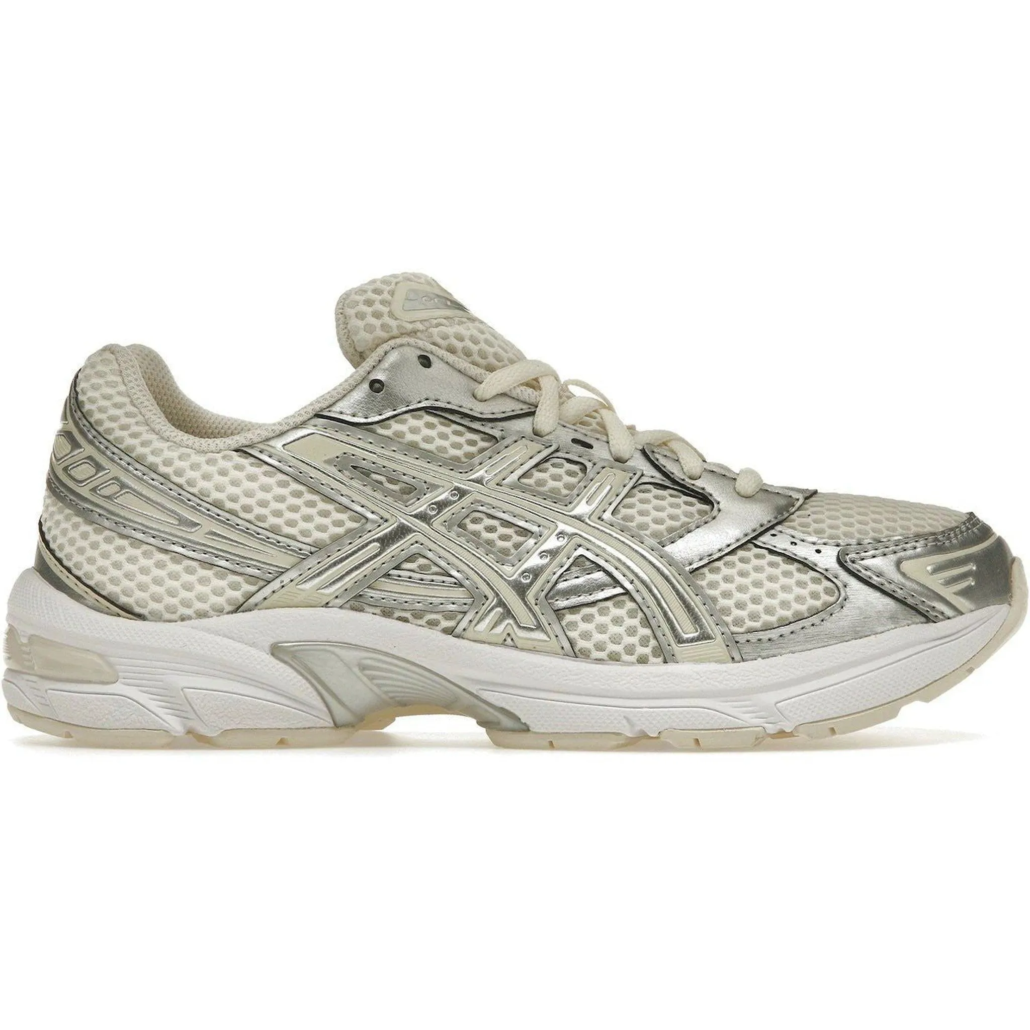 Glossy - finish shoe laces ASICS Gel-1130 Cream Pure Silver (Women's)