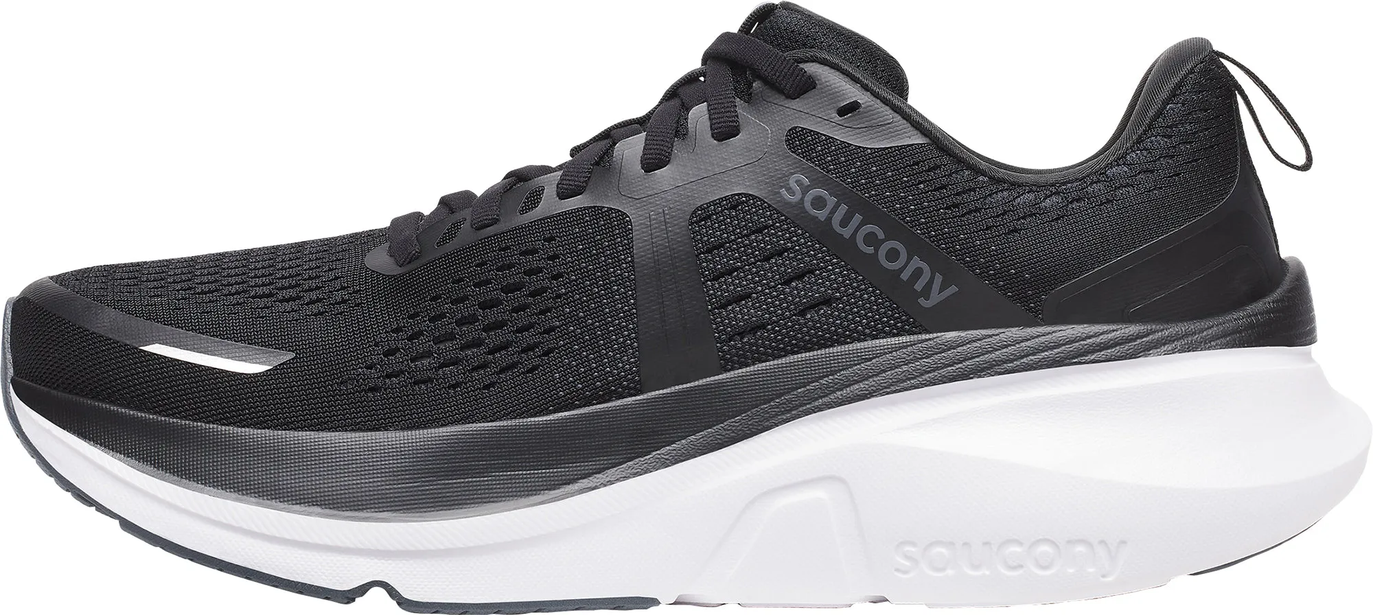 Speed running Saucony Guide 18 Mens Running Shoes - Black
